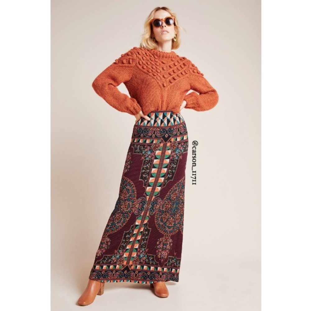 NWT Anthropologie Farm Rio Mixed Print Maxi Skirt XXSP or XS or L